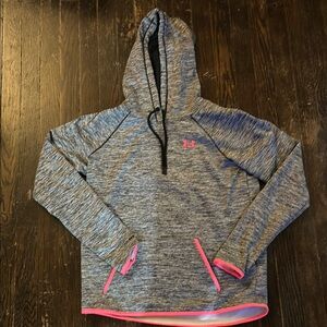 Under Armour Gray and Pink Hoodie